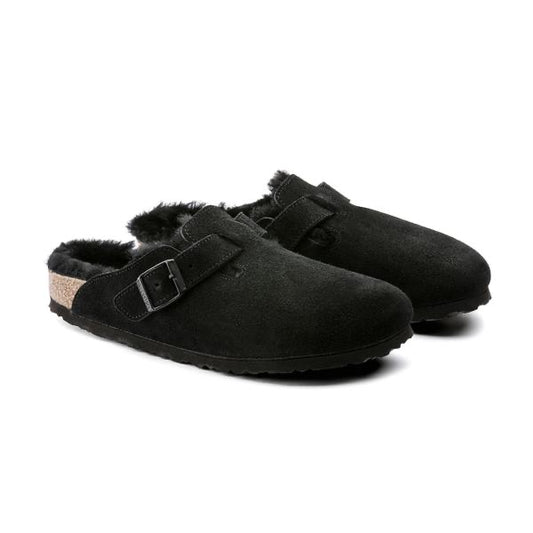 BOSTON VL SHEARLING Suede Leather Siyah