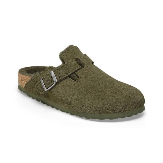 BOSTON VL SHEARLING Suede Leather Yeşil