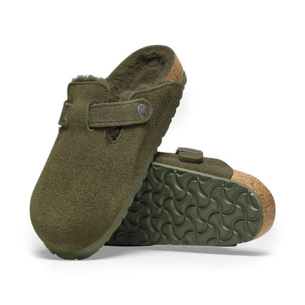 BOSTON VL SHEARLING Suede Leather Yeşil