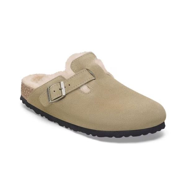 BOSTON VL SHEARLING Suede Leather Krem